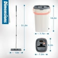 Homore Flat Mop and Bucket with Wringer Set, Separates Dirty and Clean