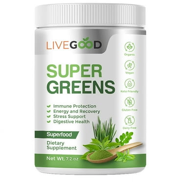 LiveGooD ORGANIC SUPER GREENS SuperFood 7.2oz