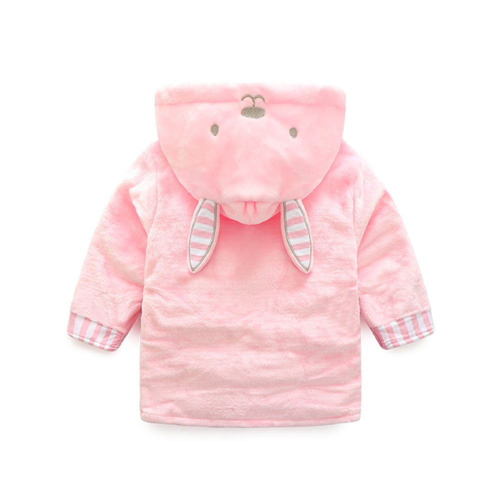 Mercatoo Kids Bathrobe Unisex Baby Plush Animal Robe Hooded Towel Toddler Boys Girls Spa Bath Robe,Baby Beach Towel