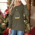 thumbnail image 6 of Christmas Shirts for Women Funny Merry Christmas Graphic T Shirts V Neck Long Sleeve Xmas Tops Blouse, 6 of 7