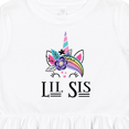 thumbnail image 4 of Inktastic Little Sister Unicorn Lil Sis Girls Toddler Dress, 4 of 5