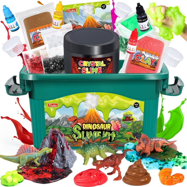 Kit para hacer limo de dinosaurio Trubic con mantequilla y limo cristalino