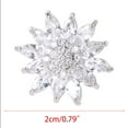 thumbnail image 4 of ESTONE 5Pcs 20mm Sunflower Rhinestone Metal Buttons Crystal Embellishment DIY Accessory, 4 of 11