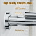 thumbnail image 2 of TITGIPE No Drill Telescopic Shower Curtain Rod | 26-76" Adjustable Anti-Skid Spring Tension Rod | Rust-Resistant Stainless Steel | shower rods for bathroom, 2 of 8