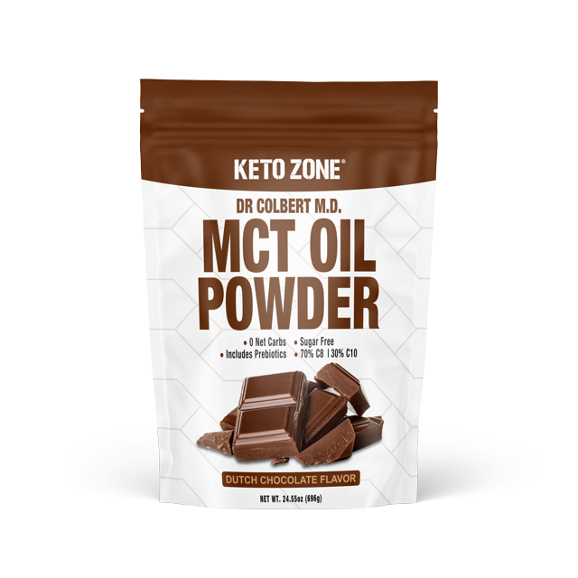 Dr. Colbert's Keto Zone® MCT Oil Powder Dutch Chocolate Flavor 70 
