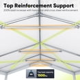 thumbnail image 3 of Quictent 20x50 Heavy Duty Party Tent Outdoor Canopy Tent Carport Wedding Event Shelter BBQ Wedding Tents for Parties with Storage Bags(Church), 3 of 8