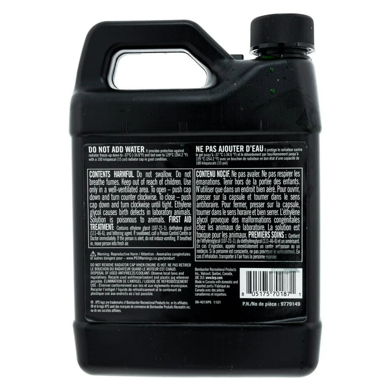 Can-Am OEM Universal Pre-Mixed Green Antifreeze Engine Coolant 1QT