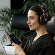 Meze Audio 109 Pro Casual Listening Lightweight Over-Ear Headphone with Pouch, Walnut