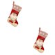 thumbnail image 2 of Bewildely Calcetín de Navidad Colgante Calcetín Caramelo Merienda Colgando Bolsa de regalo Fiesta Adorno de Año Nuevo Familia Chimenea Árbol Al Estilo Papá Noel 2piezas Bewildely CBP161549, 2 of 5