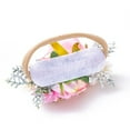 thumbnail image 5 of Odeerbi Baby Headbands For Girls Simulation Flower Hairband Kids Nylon Soft Headband Purple, 5 of 6