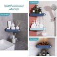 thumbnail image 4 of Estante de ducha sin taladrar, almacenamiento y organización del baño, soporte para jabón de ducha, estante para baño, incluye 4 pegatinas adhesivas, azul marino, 4 of 5