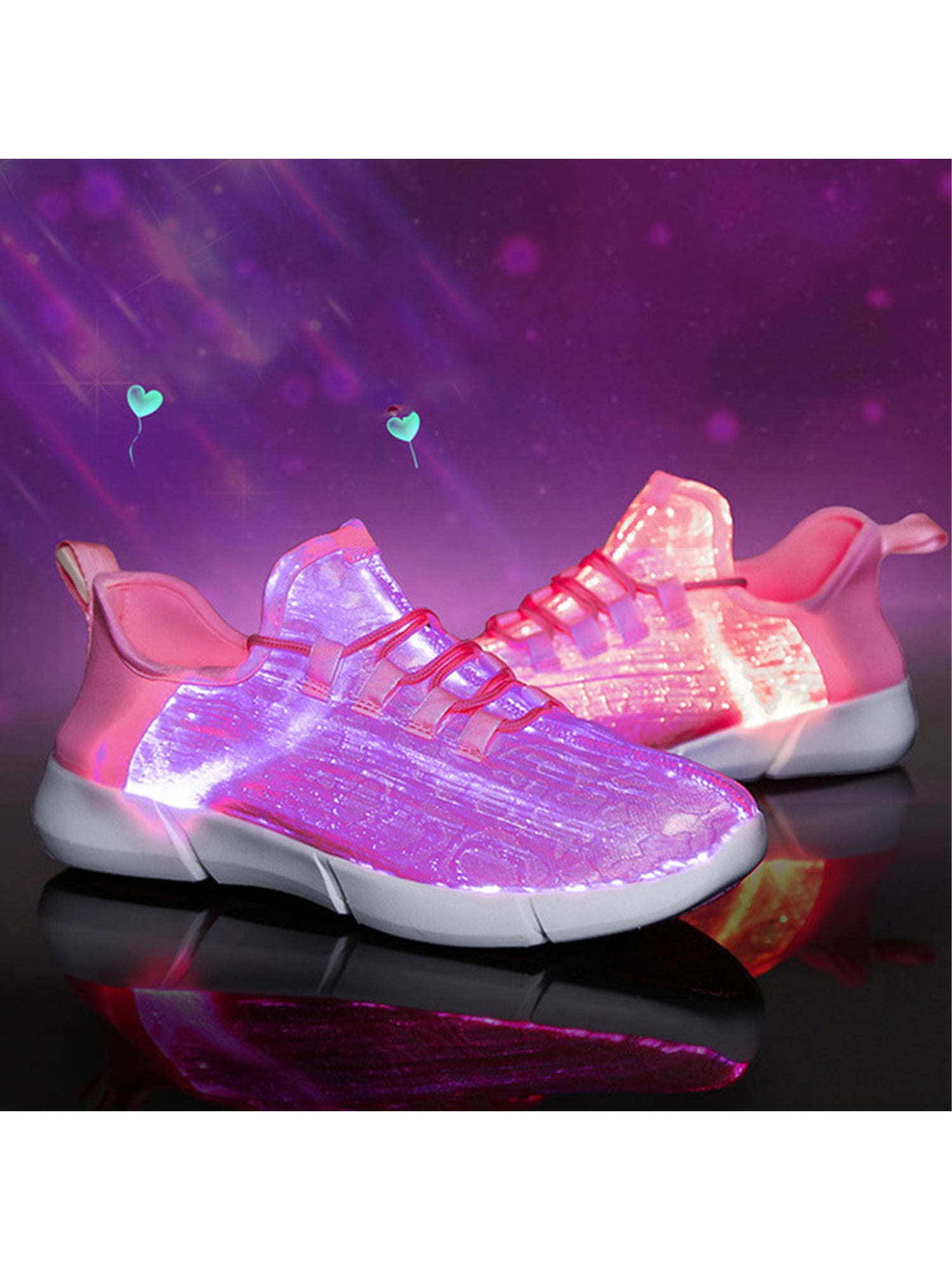 Harsuny LED Shoes for Men LED Sneakers USB Recharging Light Up Shoes LED Women Glowing Shoes Kids - Walmart.com