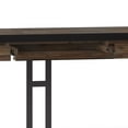 thumbnail image 3 of Erina SOLID ACACIA WOOD Industrial 72 " Large Desk in Rustic Natural Aged Brown, 3 of 12
