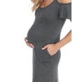 thumbnail image 3 of White Mark Women's Maternity Alexis Maxi Dress-Available in Plus Sizes, 3 of 5