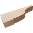 thumbnail image 6 of 5"W x 30"D x 10"H Thin Van Buren Rough Cedar Woodgrain TimberThane Corbel, Primed Tan, 6 of 6