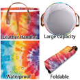 ADECORIVY Color Tie Dye Rainbow Swirl Laundry Basket, Foldable Laundry ...