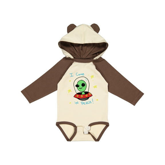 Inktastic Alien Boys or Girls Long Sleeve Baby Bodysuit