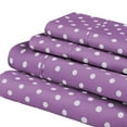 thumbnail image 2 of BNM Soft Deep Pocket 600 Thread Count Cotton Blend Polka Dot Sheet Set, 2 of 9