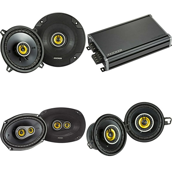 Kicker for Dodge Ram 2002-2011 Truck Audio Upgrade Bundle 46CSC6934 6x9, 46CSC54, 46CSC354 Speakers w/ CX360.4