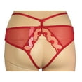thumbnail image 3 of Victoria's Secret Dream Angels Brazilian Embroidered Heart Crotchless Panty Red Lace Size Medium NWT, 3 of 3