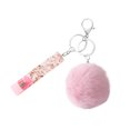 thumbnail image 1 of tredstone Key Chain Ring Plush Ball Hanging Buckle Portable Keychain Holder Backpack Wallet Bag Decoration Keyring Pendant for Girls Pink, 1 of 9