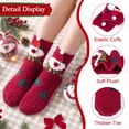 thumbnail image 2 of Loritta Secret 2 Pairs Women Fuzzy Socks, Christmas Cozy Fluffy Warm Winter Comfy Gift Socks for Women with Transparent Ball, 2 of 9