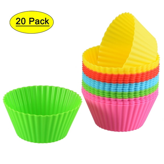Uxcell Silicone Wax Melt Warmer Liner for Candle Fragrance Melter Multicolored 20pcs