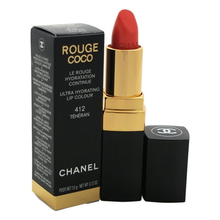 Rouge Coco Shine Hydrating Sheer Lipshine - 412 Teheran by Chanel for Women - 0.11 oz Lipstick (Best Chanel Rouge Coco Lipstick)