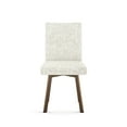 thumbnail image 2 of Amisco Elmira Dining Chair - Sheep White and Cream Chenille Fabric / Bronze Metal, 2 of 9