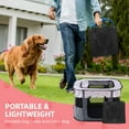 thumbnail image 4 of Luxvie Extra Large Pet Playpen, Foldable Dog Cat Playpens Cat Cage Exercise Kennel Tent, Dog Kennel With Removable Shade Cover, Dog Crate Indoor Outdoor Travel Camping Use, Gray, 4 of 7