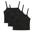 thumbnail image 1 of KyCheLot 3 Pack Cotton Camisole for Girls Sleeveless Solid Color Crew Neck Short Clothes Summer Casual Tank Tops, 1 of 9