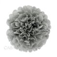 thumbnail image 1 of pompones de papel de seda, guirnalda de flores, decoración de boda, bricolaje, bolas de flores de papel, decoración para baby shower, fiesta de cumpleaños, gris, 14 pulgadas (35 cm), 1 of 4
