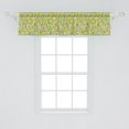 thumbnail image 2 of Ambesonne Floral Window Valance, Pattern of Line Drawing Style Herbs and Flowers Botanical Field in Full Blossom, Curtain Valance for Kitchen Bedroom Decor with Rod Pocket, 54" X 12", Multicolor, 2 of 3