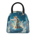 thumbnail image 2 of Haiem Cute Angel Winged Rabbit Printed Lunch Bag Women, Lunch Box Lunch Bag for Women, Small Leakproof Cute Lunch Tote Large Capacity Reusable Insulated Cooler Lunch Container, 2 of 6
