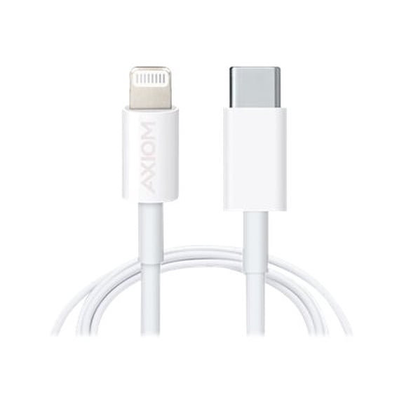 Axiom LGMUSBCMW03-AX AXIOM LIGHTNING TO USB-C M/M ADAPTER CABLE - WHITE 3FT