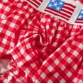 thumbnail image 6 of Gvdentm Baby Rompers Girl 4th Of July Baby Girl Outfits My First Fourth Of July Onesie Usa Bubble Romper Newborn Dress Smocked Outfit(Red,0-3 Months), 6 of 9