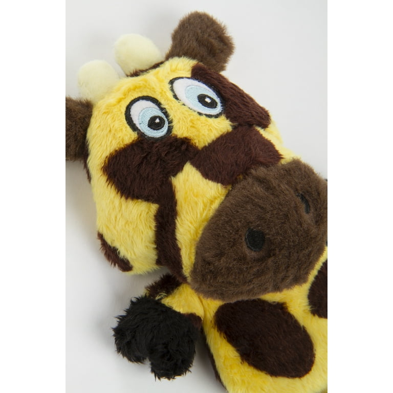 Pet Supplies : Hear Doggy Chew Guard Flats Toy, Giraffe, Yellow/Brown  Ultrasonic Silent Squeaker Dog Toy, Large 