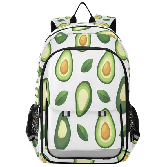 FORMRS Unisex School Backpack 17" Student Travel Bag with Laptop Compartment, Avocado
