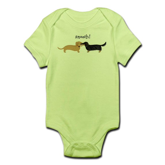 CafePress - Doxie Smooch Body Suit - Baby Light Bodysuit