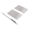 thumbnail image 4 of Placas 2PCS Placas De Frase Crypto Bitcoin Placa De Almacenamiento Mnemónico De Frase De 24 Palabras Y Pluma De Metal Respaldo De Recuperación A Prueba De Agua A Prueba De Fuego, 4 of 7