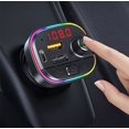 thumbnail image 5 of Transmisor FM Bluetooth para coche, accesorios para coche Bluetooth, adaptador inalámbrico para coche, kit de música Bluetooth con 2 cargadores USB para coche, retroiluminación LED, tarjeta TF/USB pa JAMW Sencillez, 5 of 5