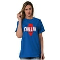 thumbnail image 4 of Chilin in Illinois Funny State Shape Plus Size Crewneck Graphic Tee Shirt Brisco Brands 2X, 4 of 5
