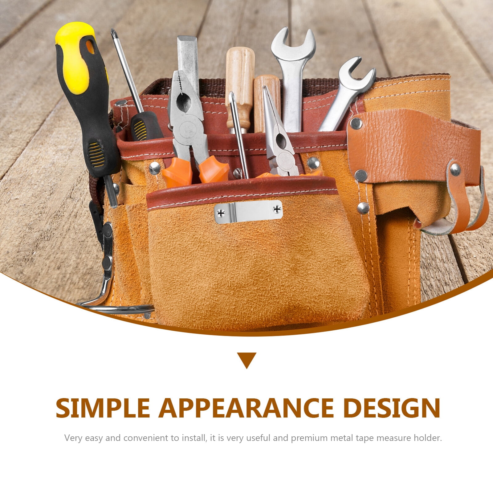 2 Pieces Tape Measure Holder for Wall Belt