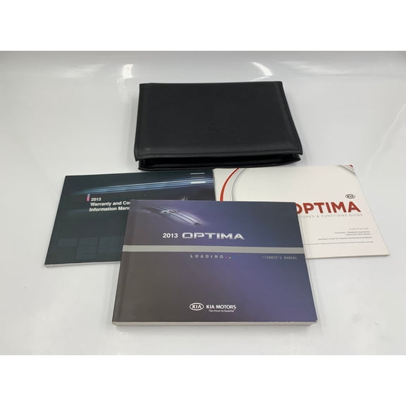 2013 Kia Optima Owners Manual Set with Case N01B24009
