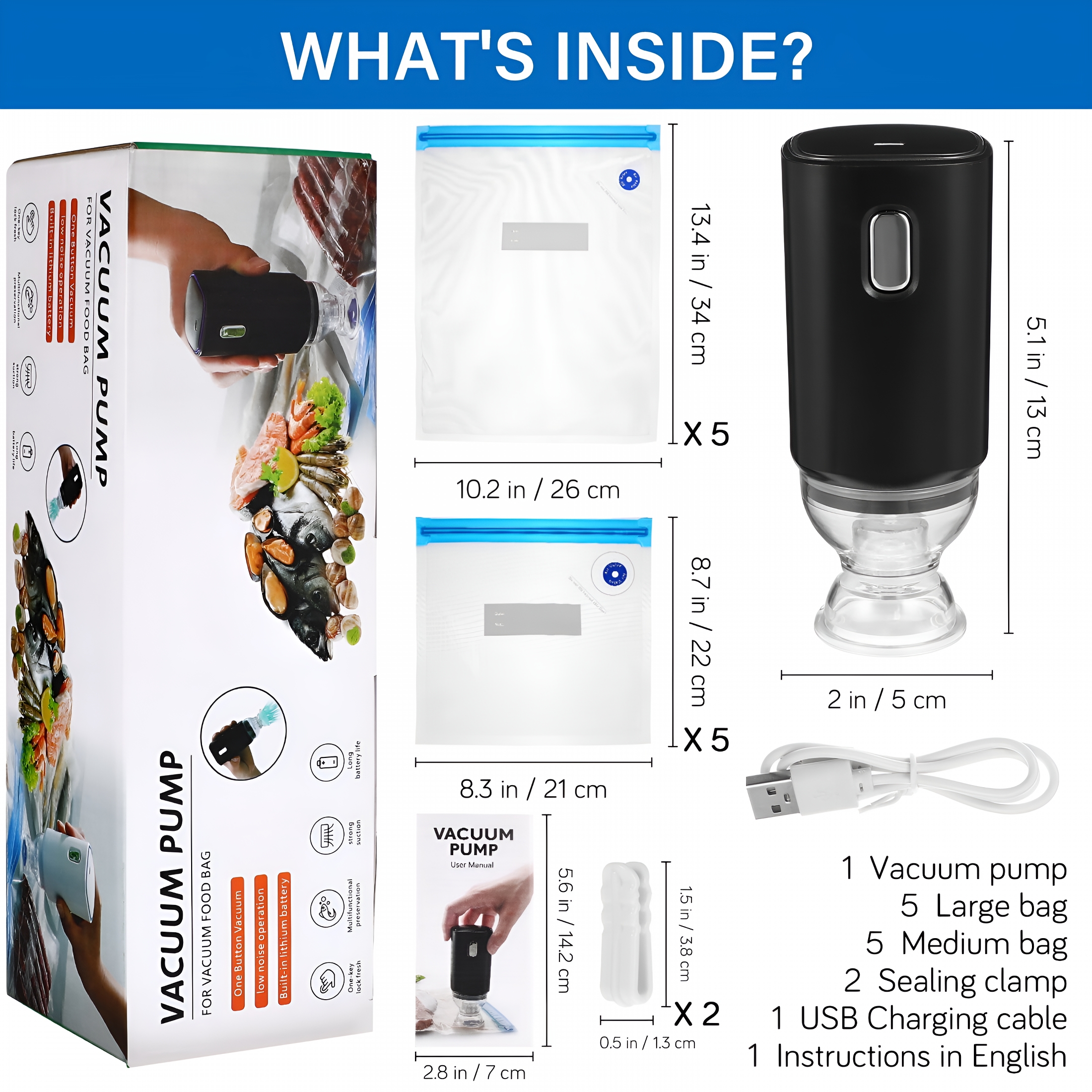 CURYMAY 2026 New Handheld Vacuum Sealer,Rechargeable Food Saver Vacuum Sealer Machine,Portable Handheld Food Sealer for Sous Vide Cooking for Kitchen, Pantry, Camping, Travel, Refrigerator