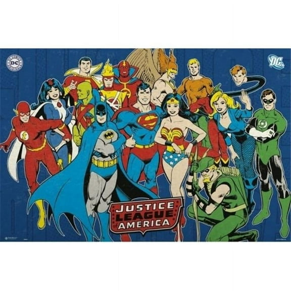 Erik Posters XPE160357 Dc Comics Justice League Poster Print, 24 x 36
