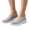 Gray, variant on Women's Casual Breathable Knit Walking Shoes, Mesh Slip on Design with Cushion Sole and Non Slip Grip, Comfortable Sneakers for Indoor Outdoor Daily Wear