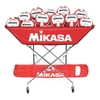 Mikasa BCH Collapsible Hammock Volleyball Ball Organizer Storage Cart, Scarlet