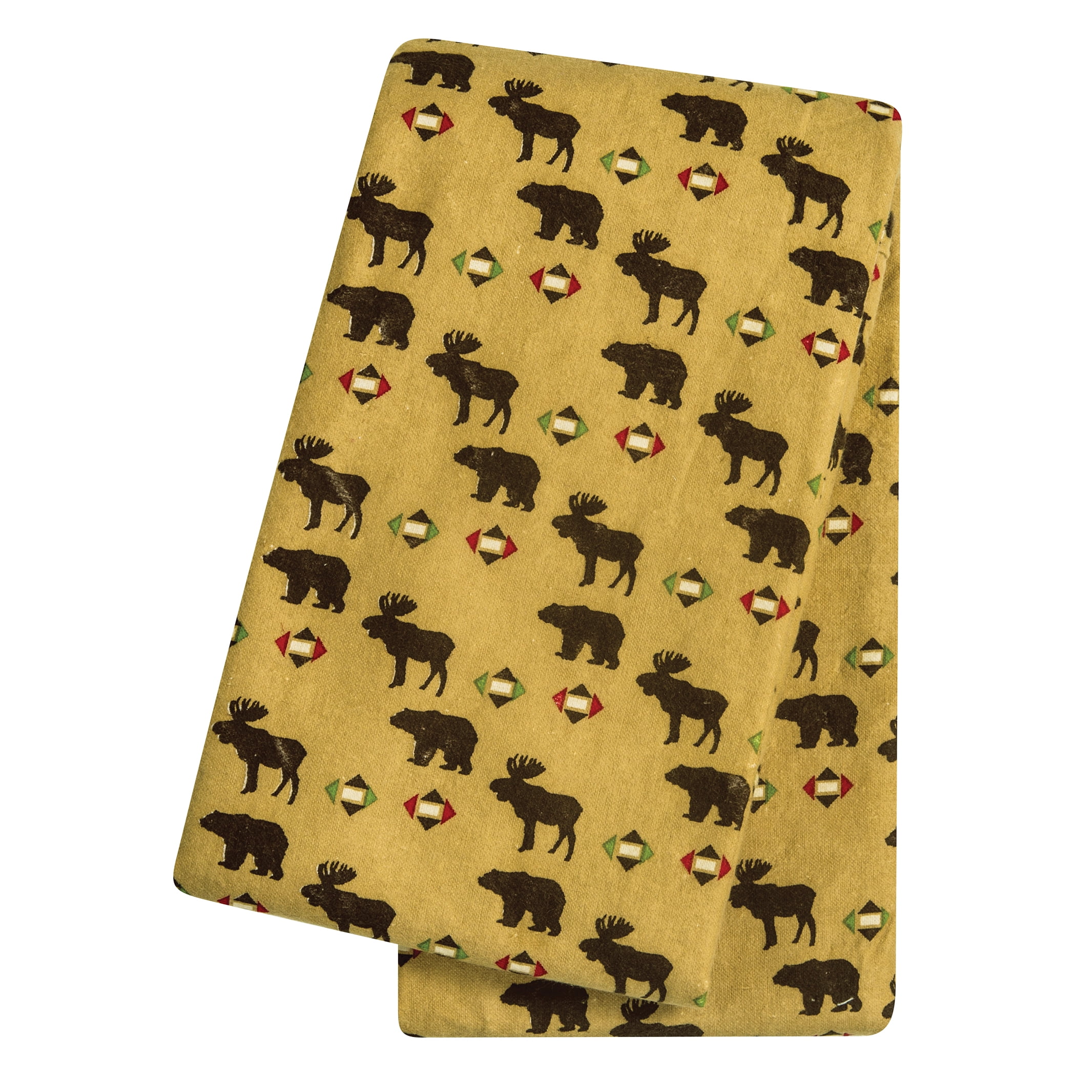 Northwoods Animals Deluxe Flannel Swaddle Blanket