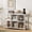 White, variant on 12 Cube Storage Organizer Bookshelf, Horizontal Bookcase, Accent Cubby Shelf, Media Console Table for Living Room, Home Office, 11.8" D x 47.6" W x 38.2" H, Black